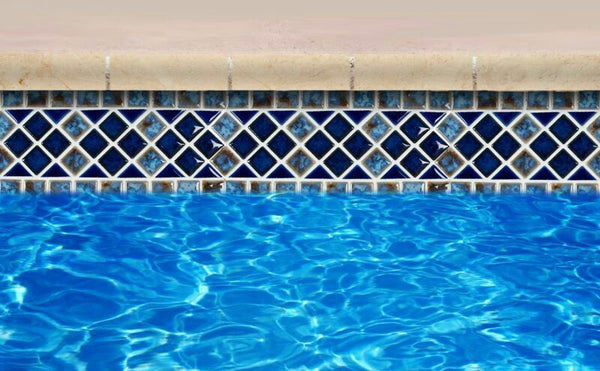 modern pool waterline tile ideas