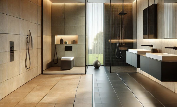 caramic vs porcelain bathroom floor trends 2025