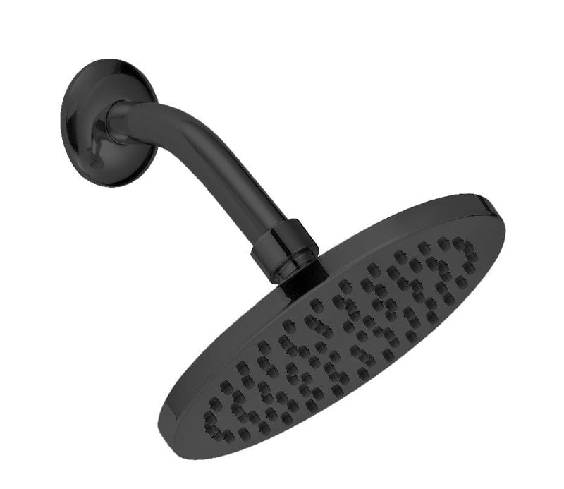 Acqua Round Shower 6 Inches Matte Black