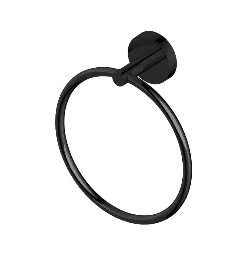 City Towel Ring GV Matt Black